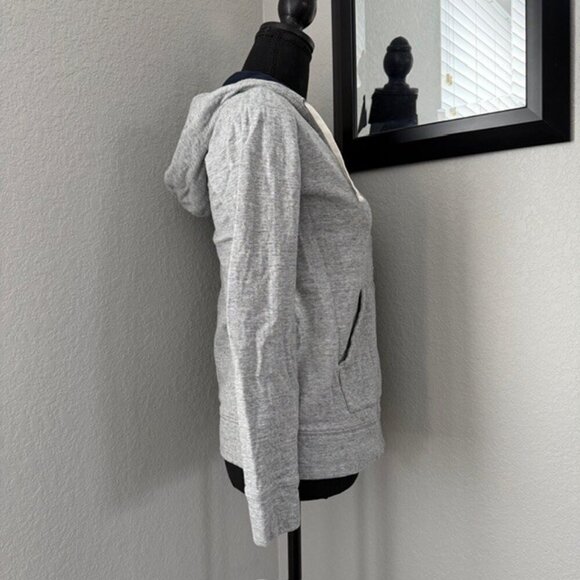 J.CREW Gray Full Zip Hoodie Sweatshirt XS - Picture 3 of 14